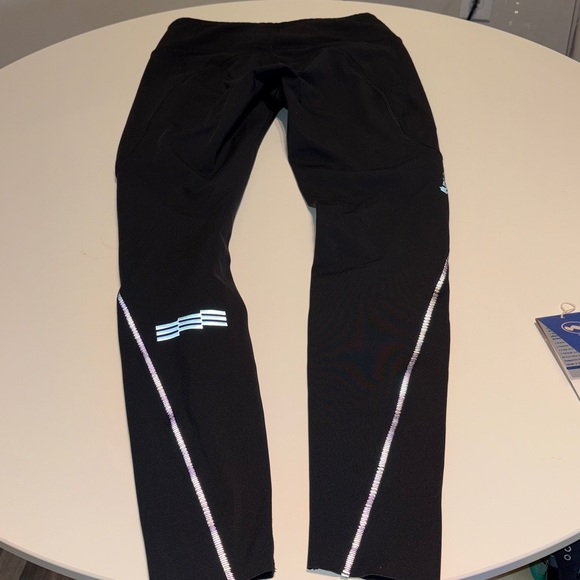 Janji Aurora Fleece Tight Insulated Leggings Black Winter Run Small - Picture 9 of 10